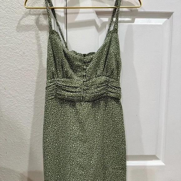 A&F Olive Mini Petite Dress. Y2K, Spring, Babydoll, Festival, Easter, Summer - Picture 2 of 9